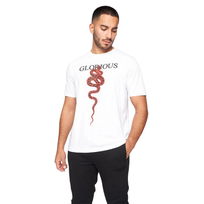 White - Front - Glorious Gangsta Mens Pythonidae 2.0 T-Shirt