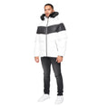 White - Pack Shot - Glorious Gangsta Mens Rocavin Short Puffer Jacket