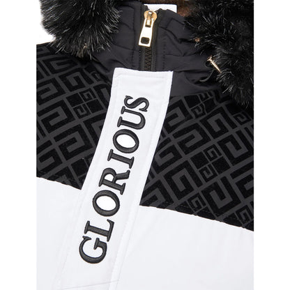 White - Side - Glorious Gangsta Mens Larano 2.0 Short Bomber Jacket