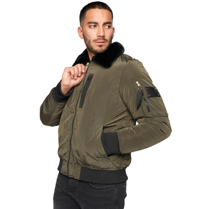 Green - Front - Glorious Gangsta Mens Vitzio Ma2 Bomber Jacket