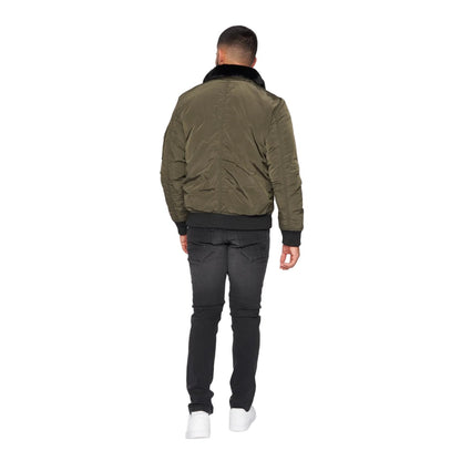 Green - Back - Glorious Gangsta Mens Vitzio Ma2 Bomber Jacket