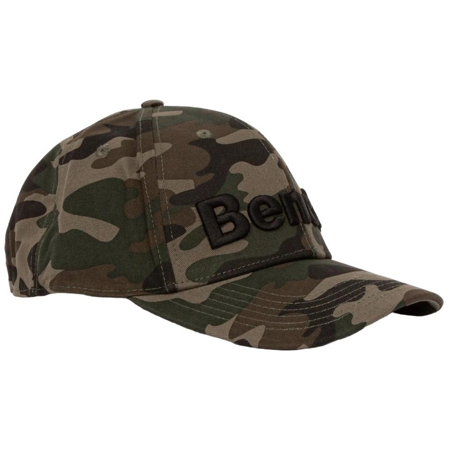 Khaki Brown - Side - Bench Michel Camo Baseball Cap