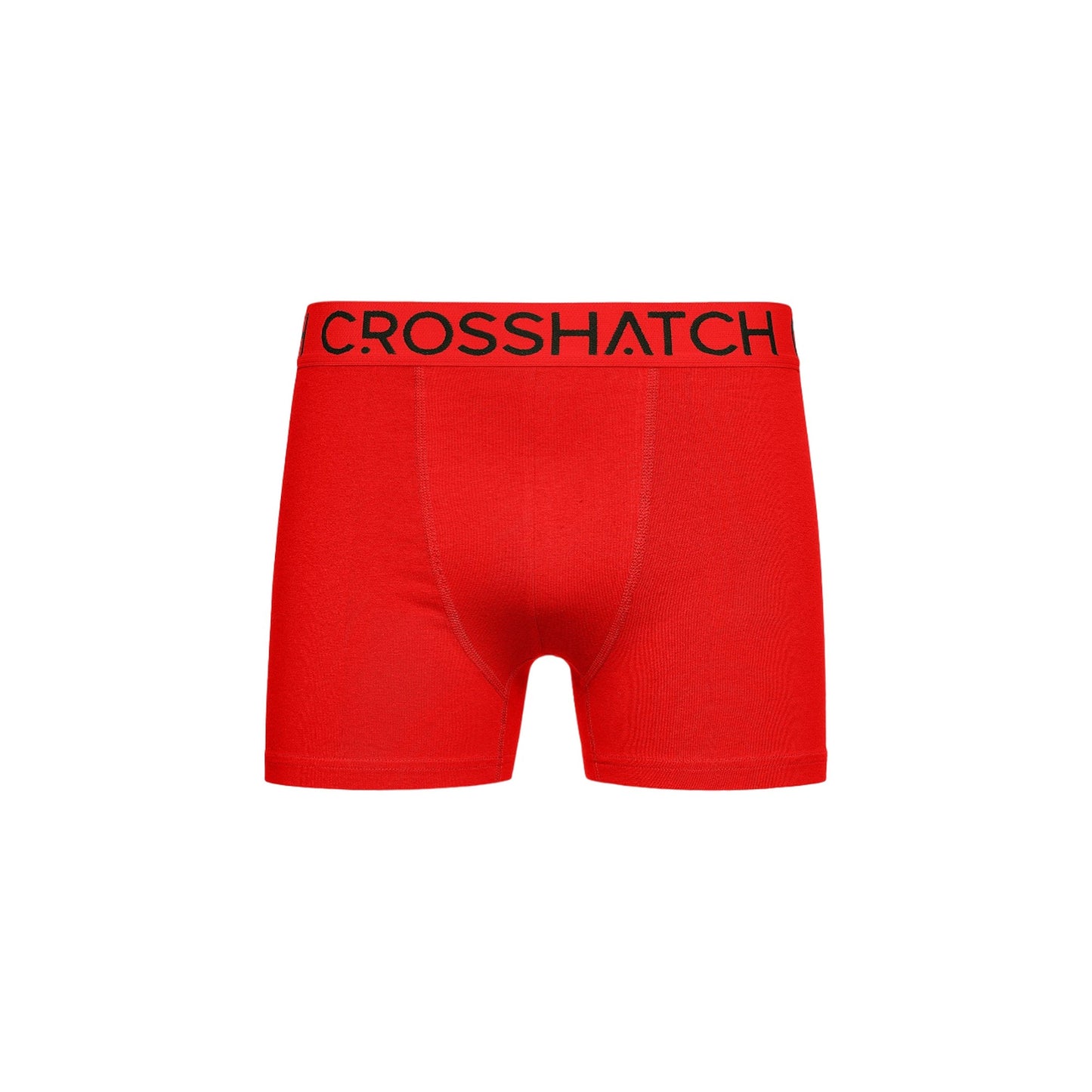 Red - Back - Crosshatch Mens Knightling MVE Boxer Shorts (Pack of 3)