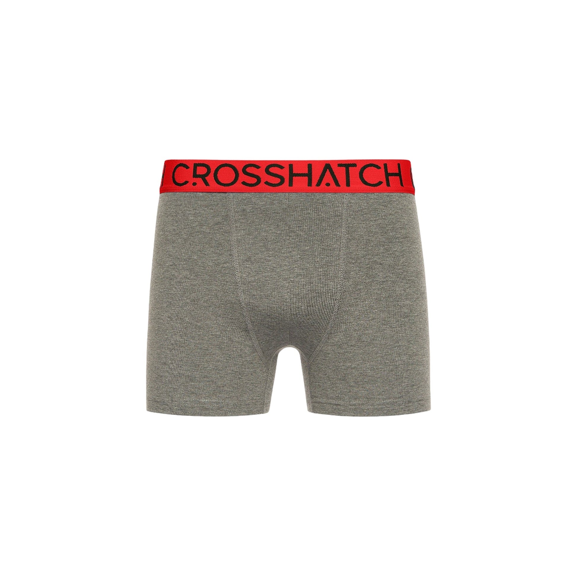 Red - Side - Crosshatch Mens Knightling MVE Boxer Shorts (Pack of 3)