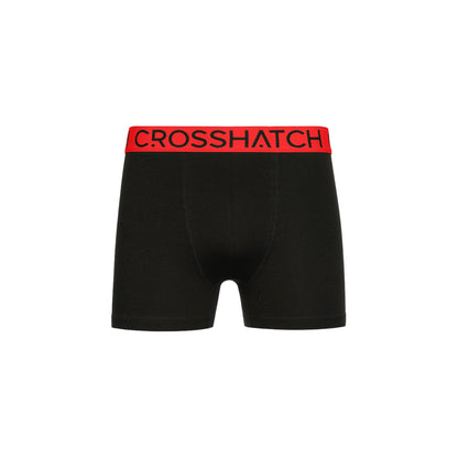 Red - Lifestyle - Crosshatch Mens Knightling MVE Boxer Shorts (Pack of 3)