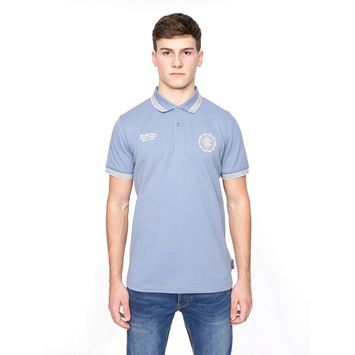 Blue - Front - Duck and Cover Mens Keyaan Polo Shirt