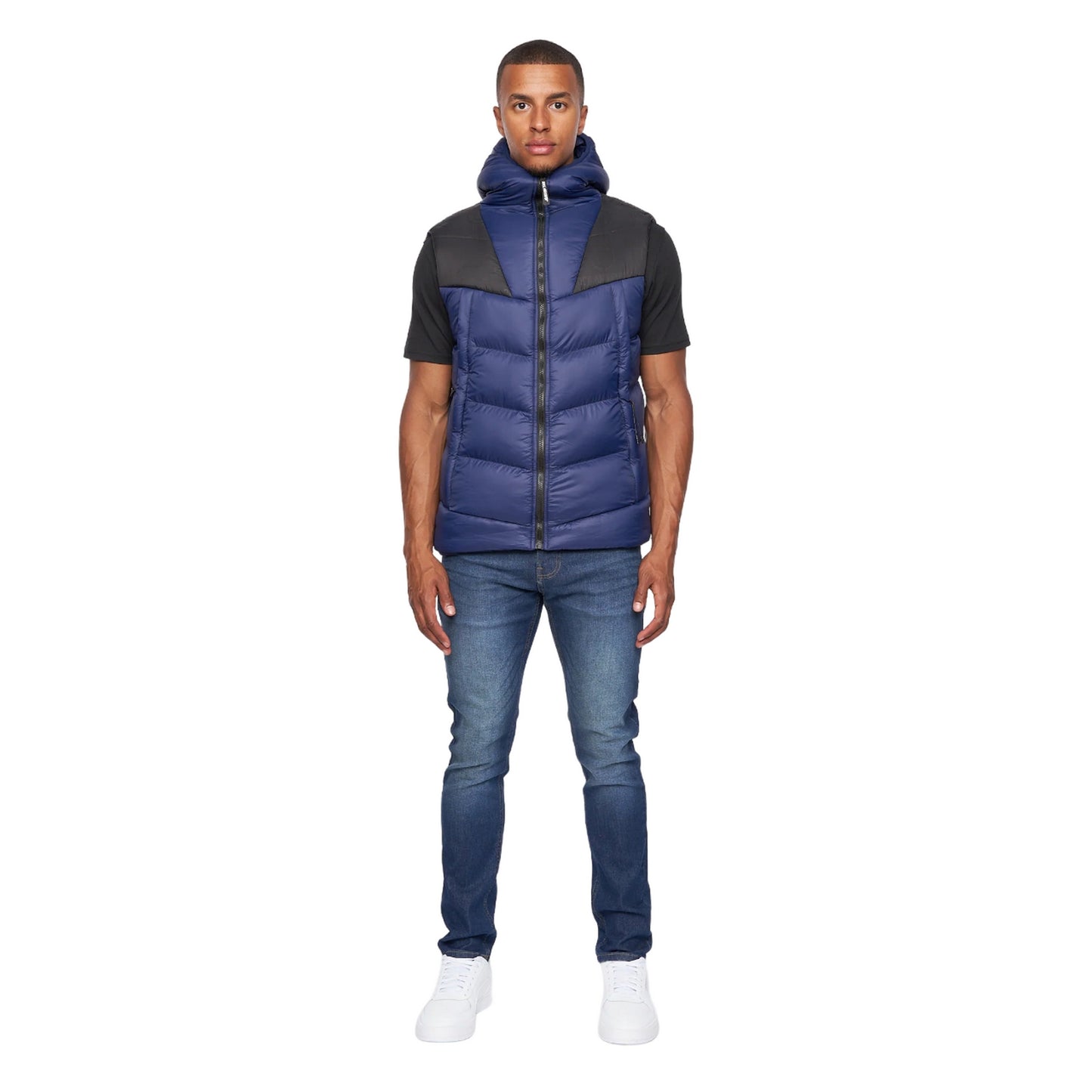 Navy - Lifestyle - Duck and Cover Mens Raymax Gilet