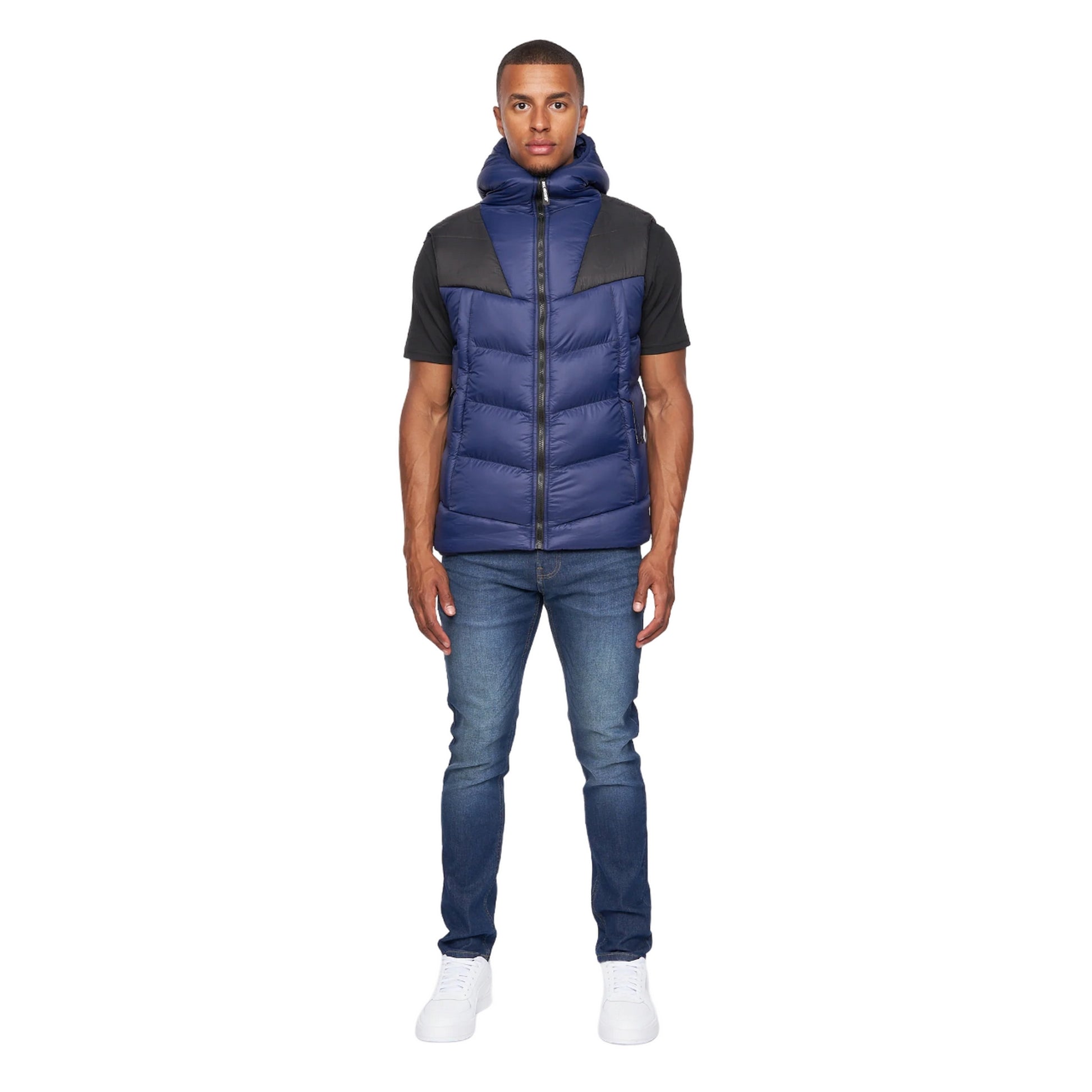 Navy - Lifestyle - Duck and Cover Mens Raymax Gilet