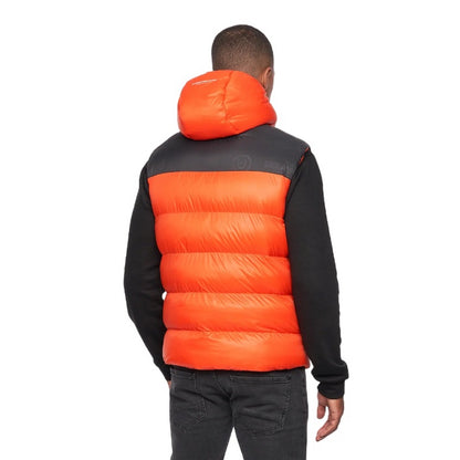 Orange-Black - Back - Duck and Cover Mens Raymax Gilet
