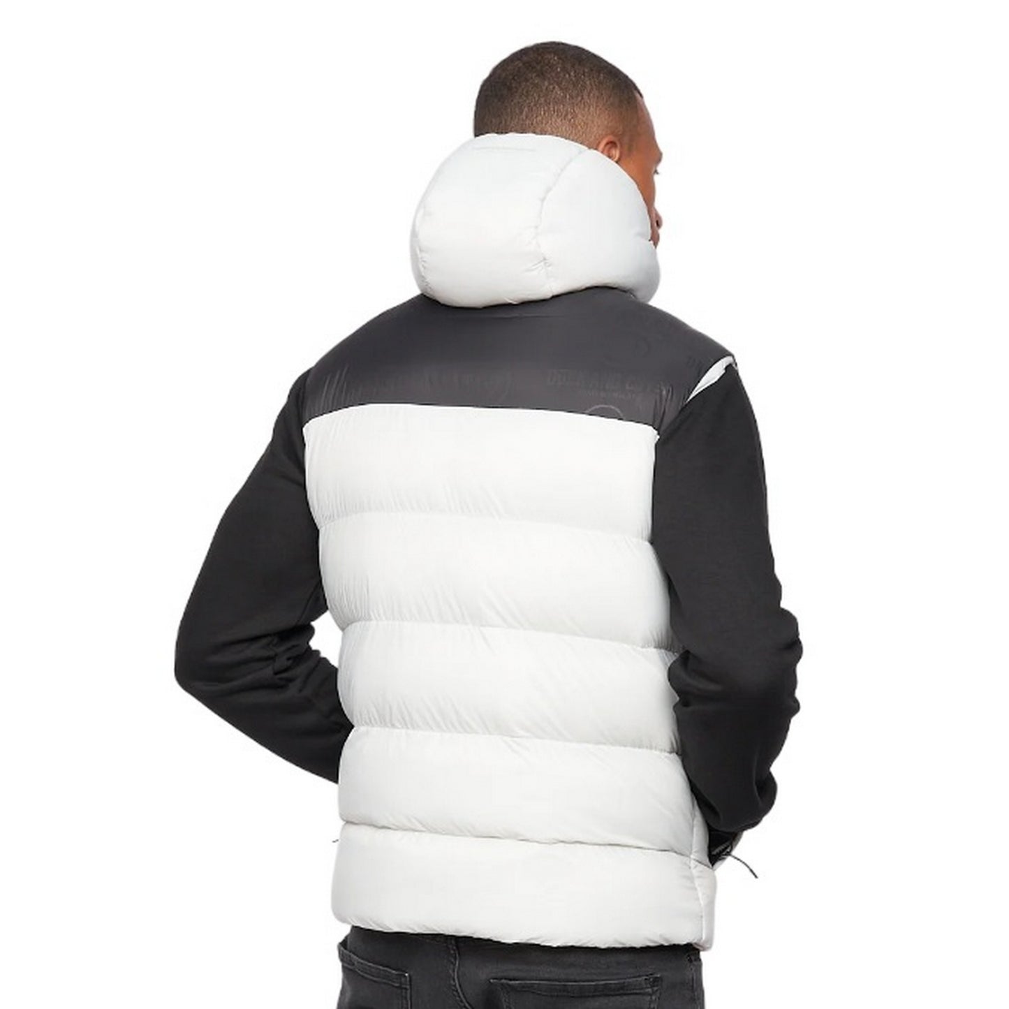 Putty-Black - Back - Duck and Cover Mens Raymax Gilet