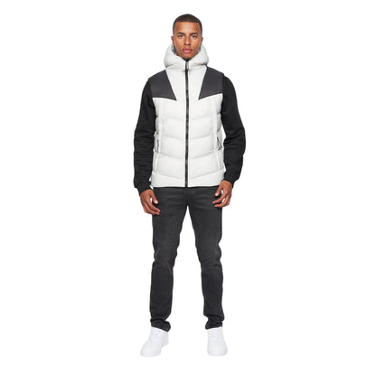 Putty-Black - Lifestyle - Duck and Cover Mens Raymax Gilet