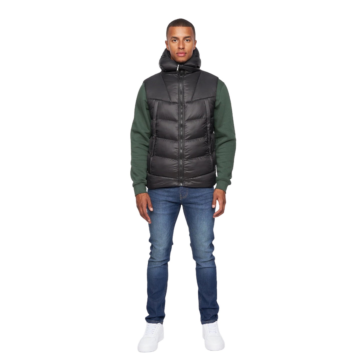 Black - Lifestyle - Duck and Cover Mens Raymax Gilet