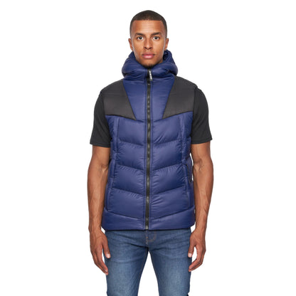 Navy - Front - Duck and Cover Mens Raymax Gilet