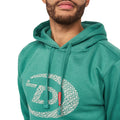 Green - Side - Duck and Cover Mens Bromley Hoodie