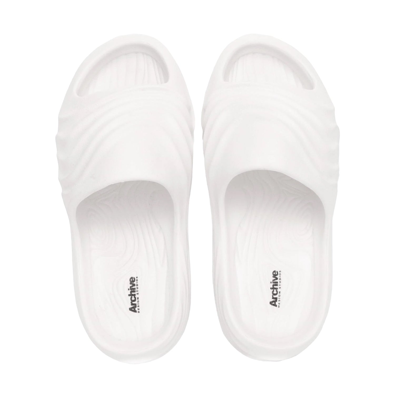 White - Lifestyle - Archive Design Studios Mens Wave Sliders