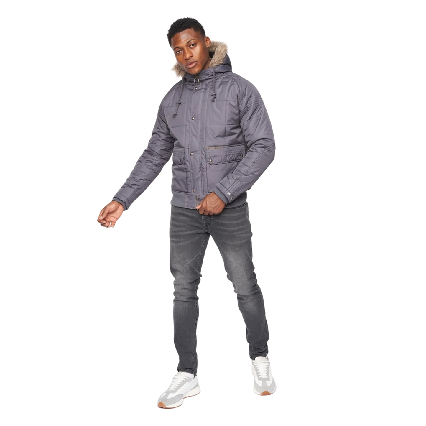 Charcoal - Side - Ringspun Mens Max Jacket
