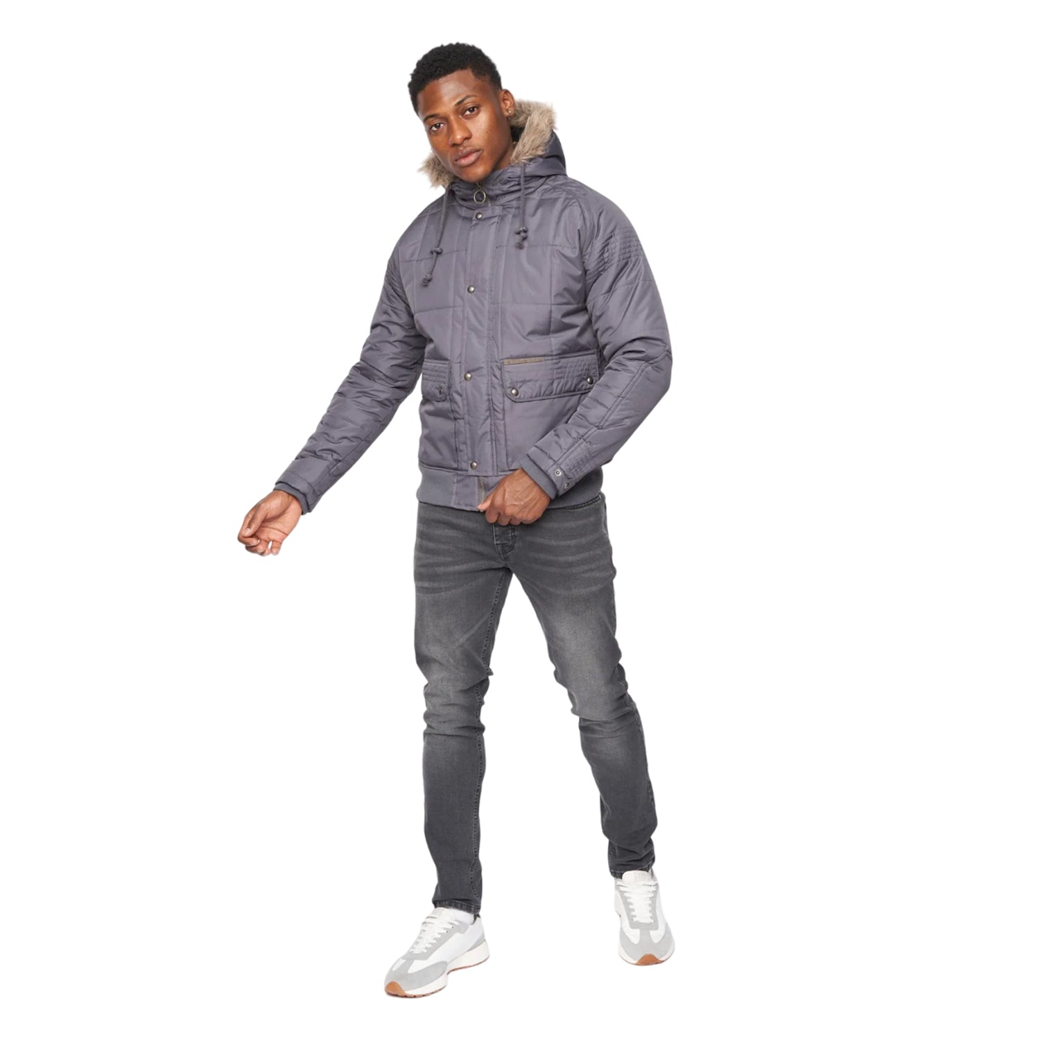 Charcoal - Side - Ringspun Mens Max Jacket