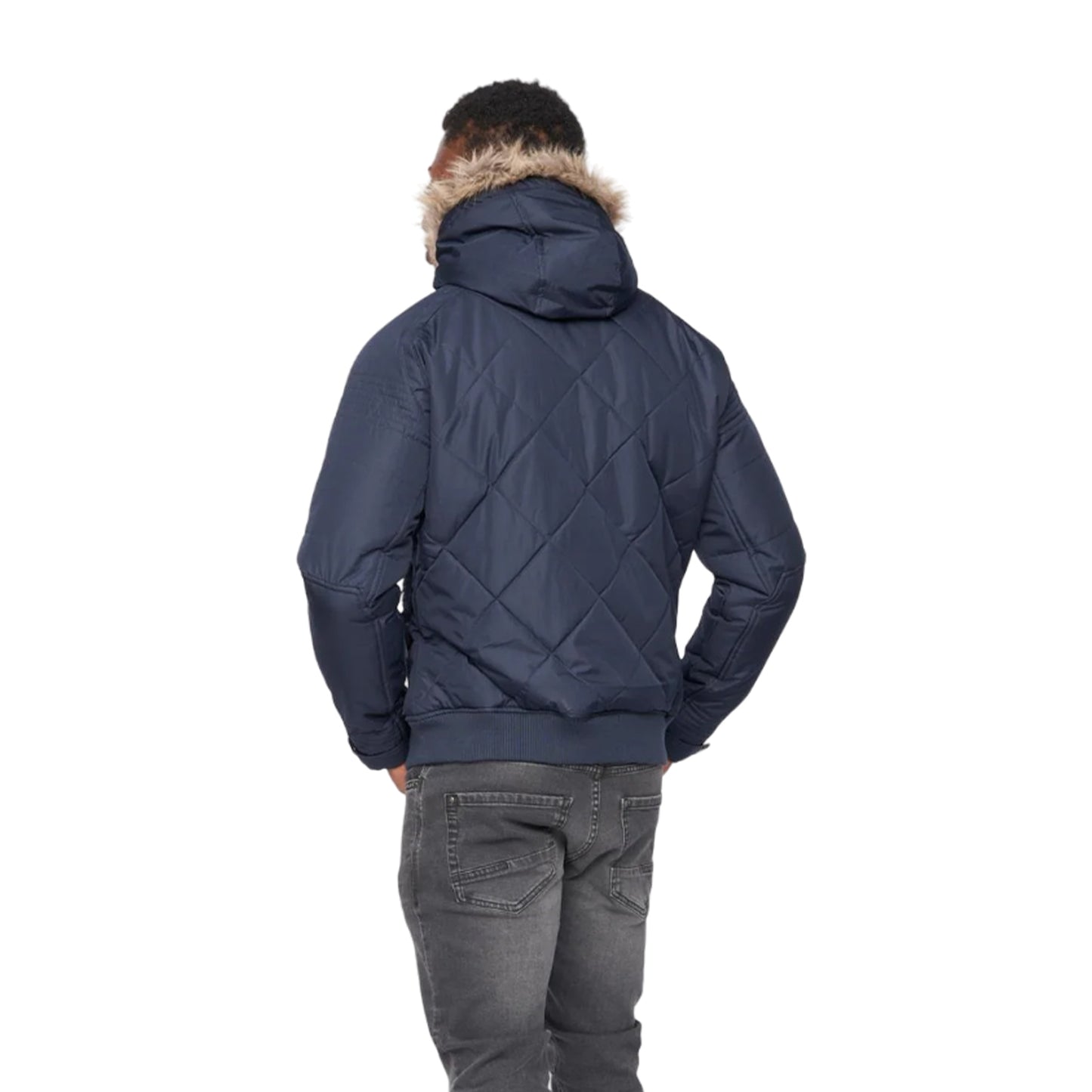 Navy - Back - Ringspun Mens Max Jacket