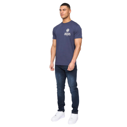 Blue-Black - Side - Henleys Mens Craze Comfort Denim Fitted Jeans