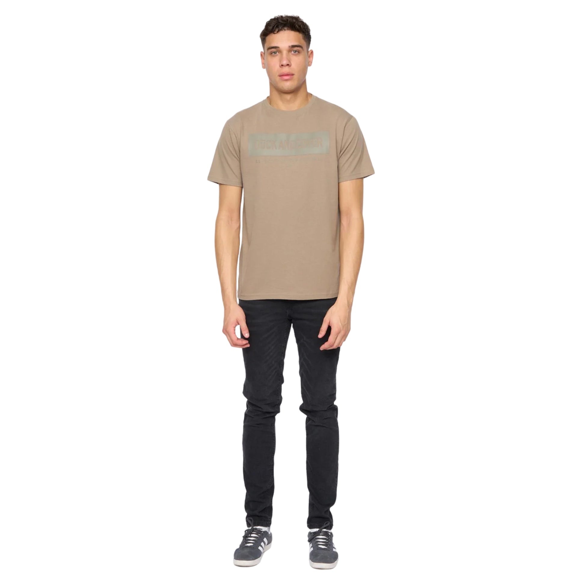 Mocha - Lifestyle - Duck and Cover Mens Chatts T-Shirt