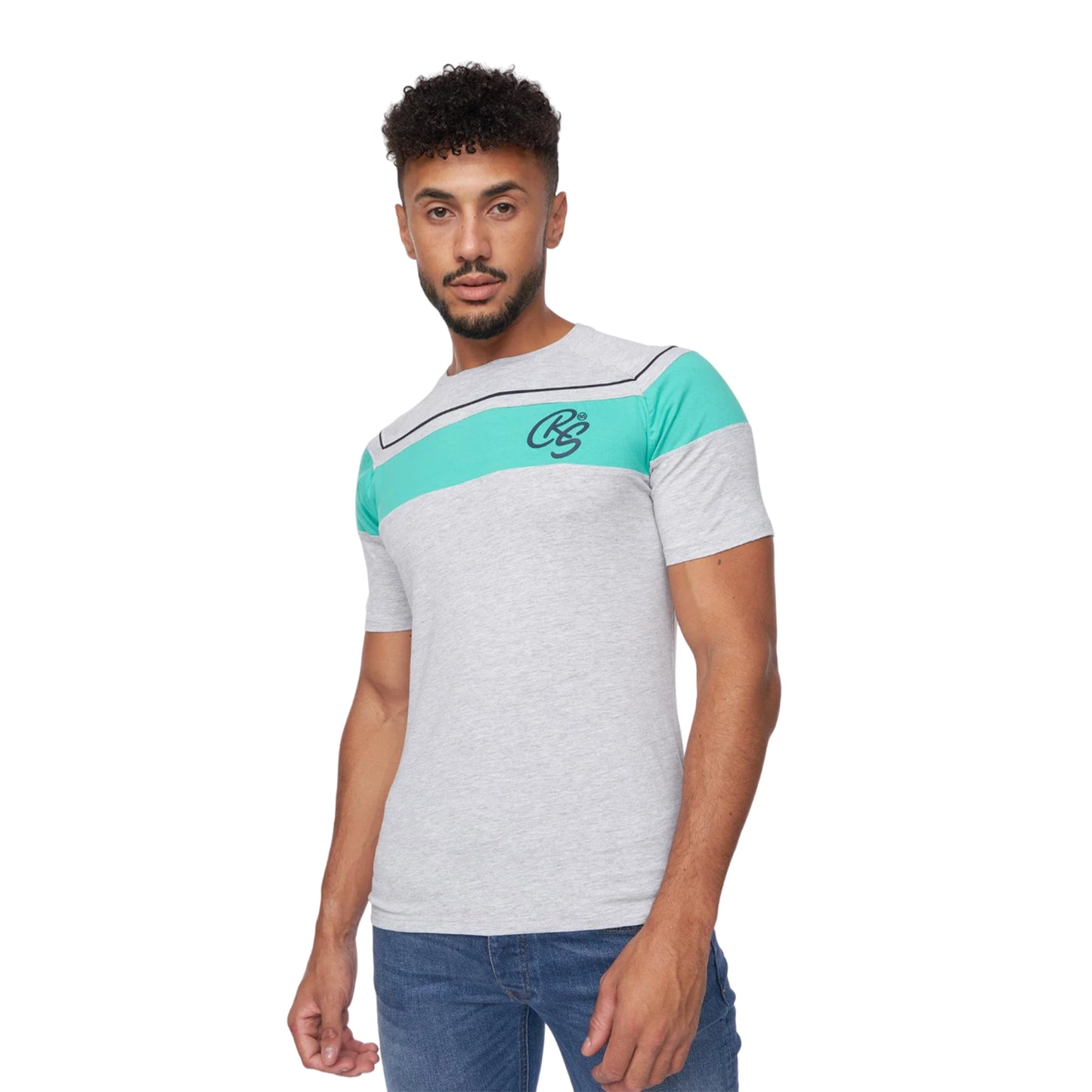 Grey Marl - Front - Crosshatch Mens Craftore T-Shirt