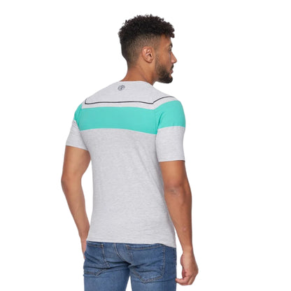Grey Marl - Back - Crosshatch Mens Craftore T-Shirt