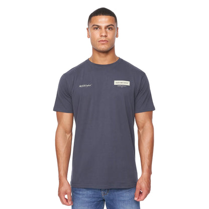 Navy - Front - Duck and Cover Mens Mersak T-Shirt