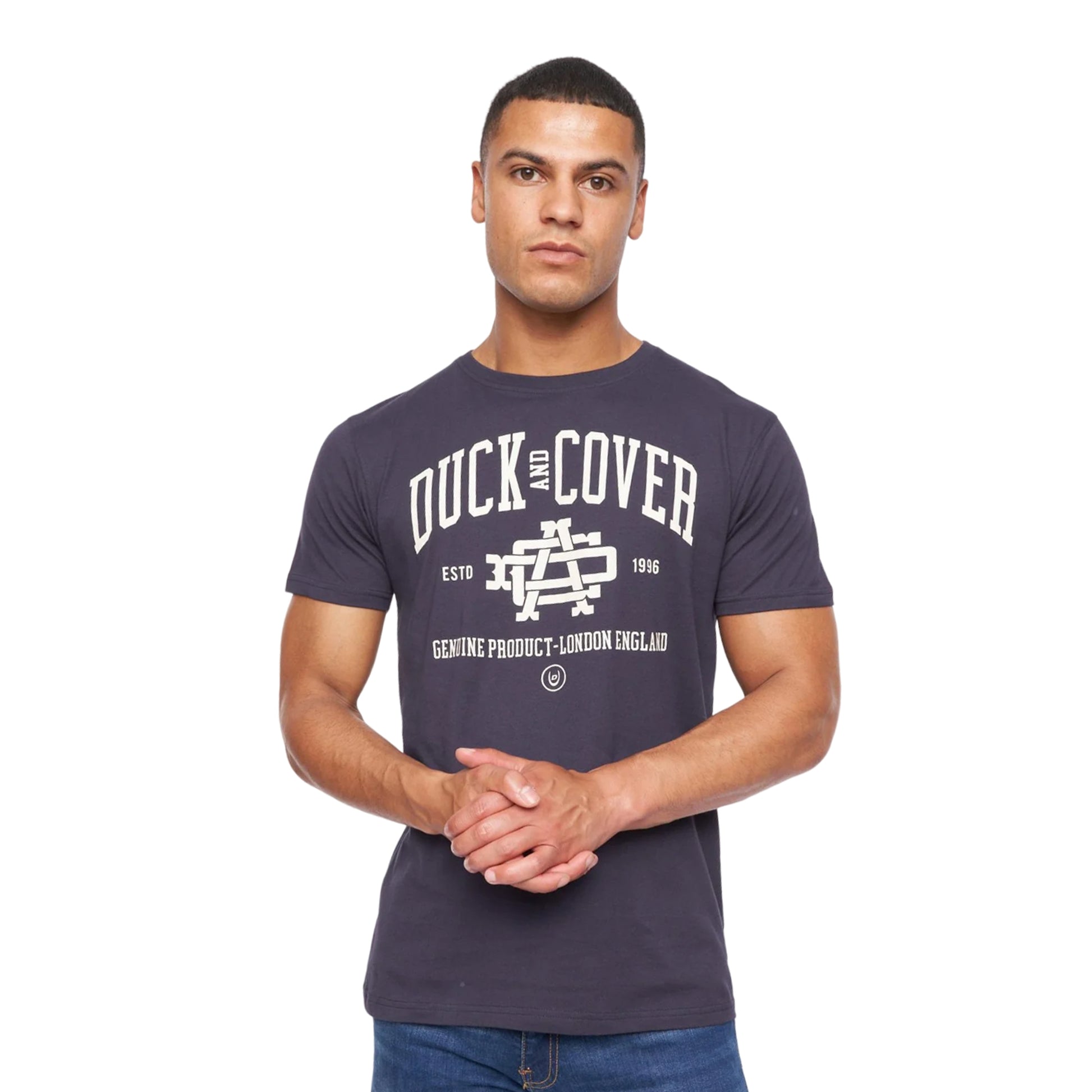 Multicoloured - Back - Duck and Cover Mens Klapstar Assorted Designs T-Shirt (Pack of 5)
