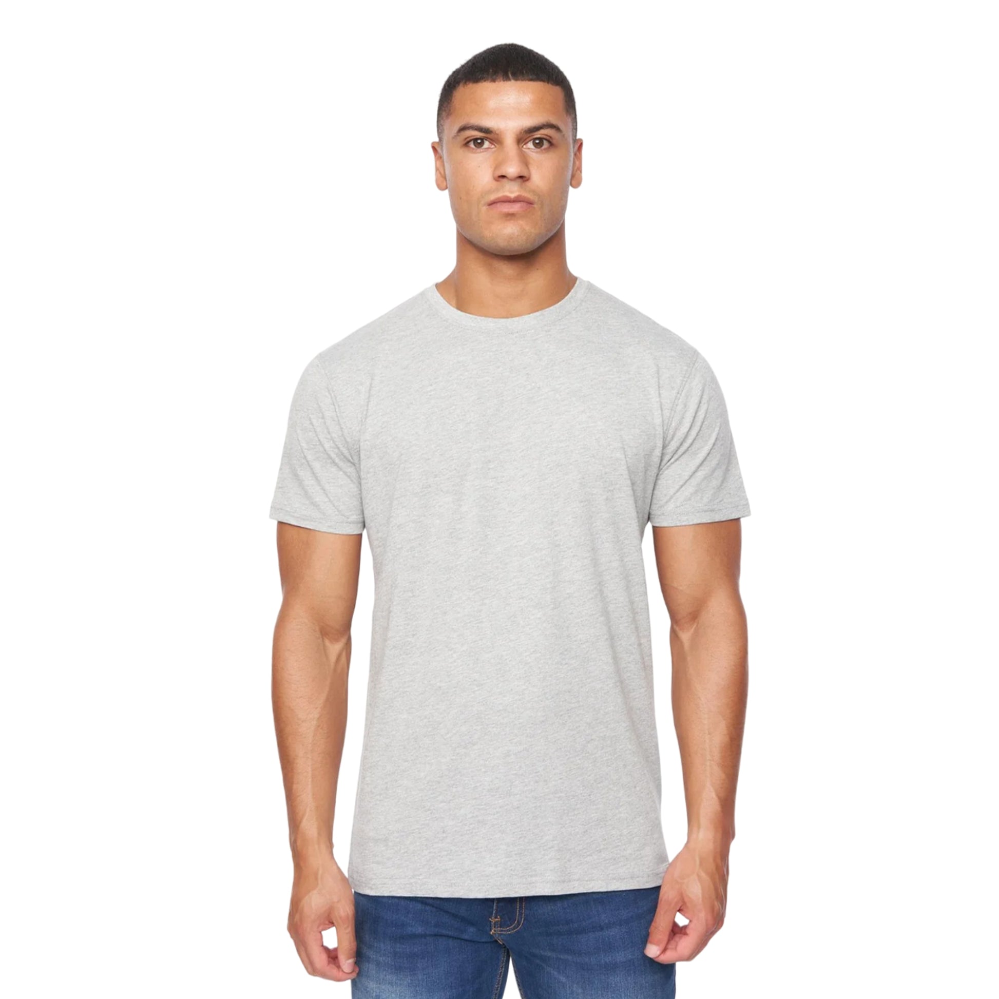 Multicoloured - Side - Duck and Cover Mens Caplaz Plain T-Shirt (Pack of 5)
