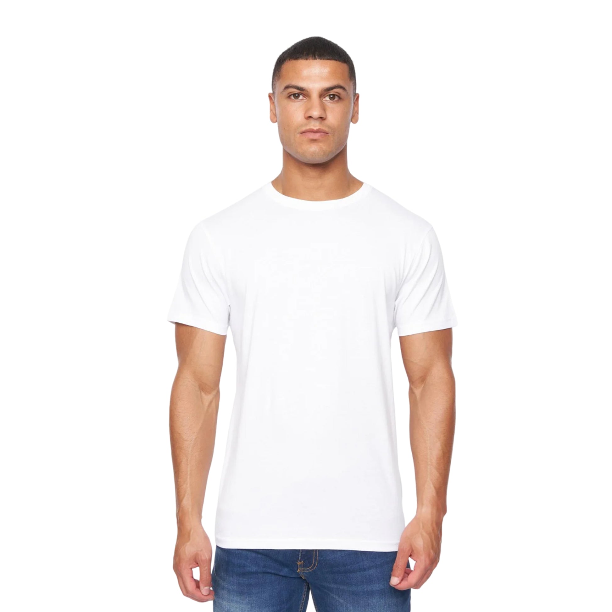 Multicoloured - Pack Shot - Duck and Cover Mens Caplaz Plain T-Shirt (Pack of 5)