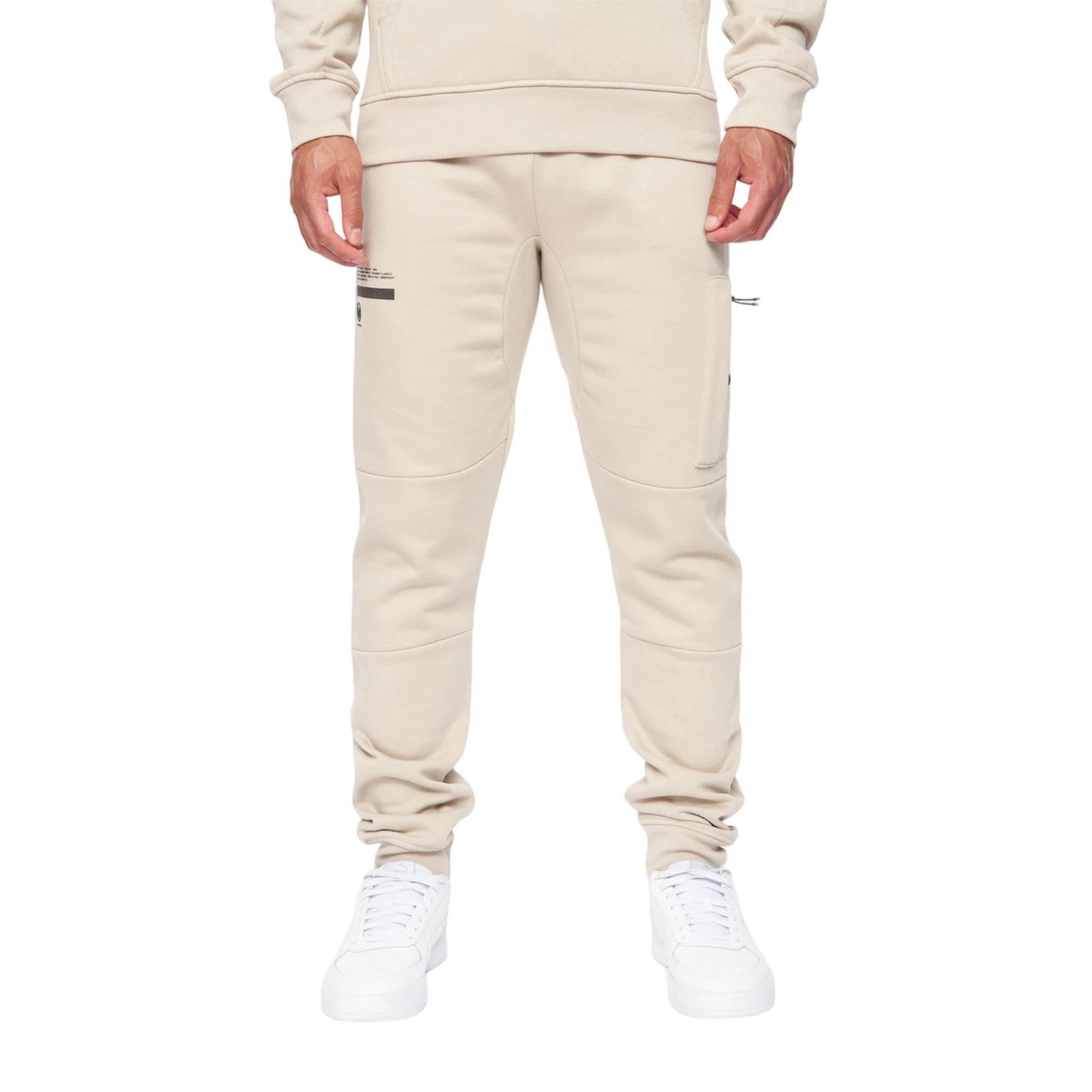 Greige - Front - Duck and Cover Mens Heningys Jogging Bottoms