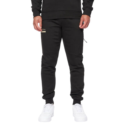 Black - Front - Duck and Cover Mens Heningys Jogging Bottoms
