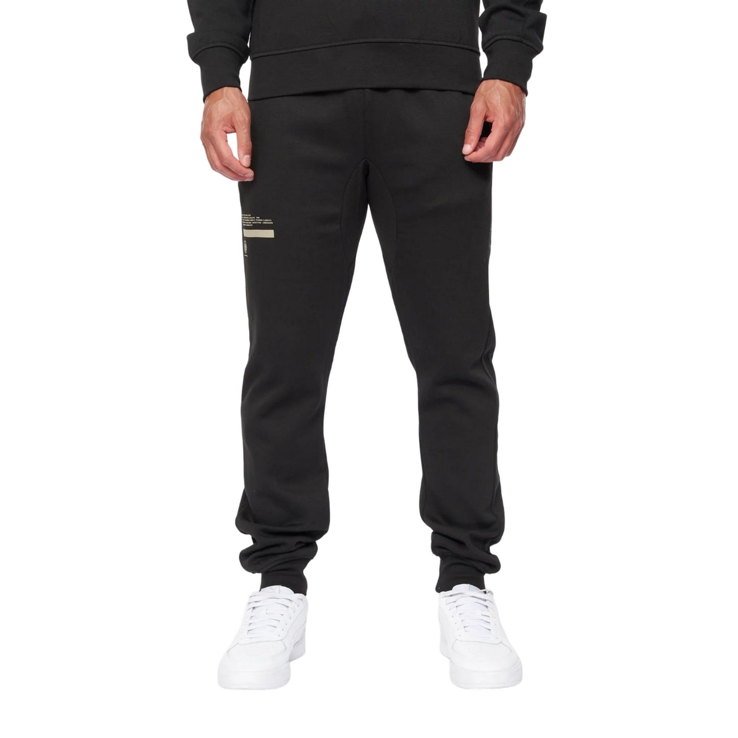 Black - Front - Duck and Cover Mens Jennerkins Jogging Bottoms