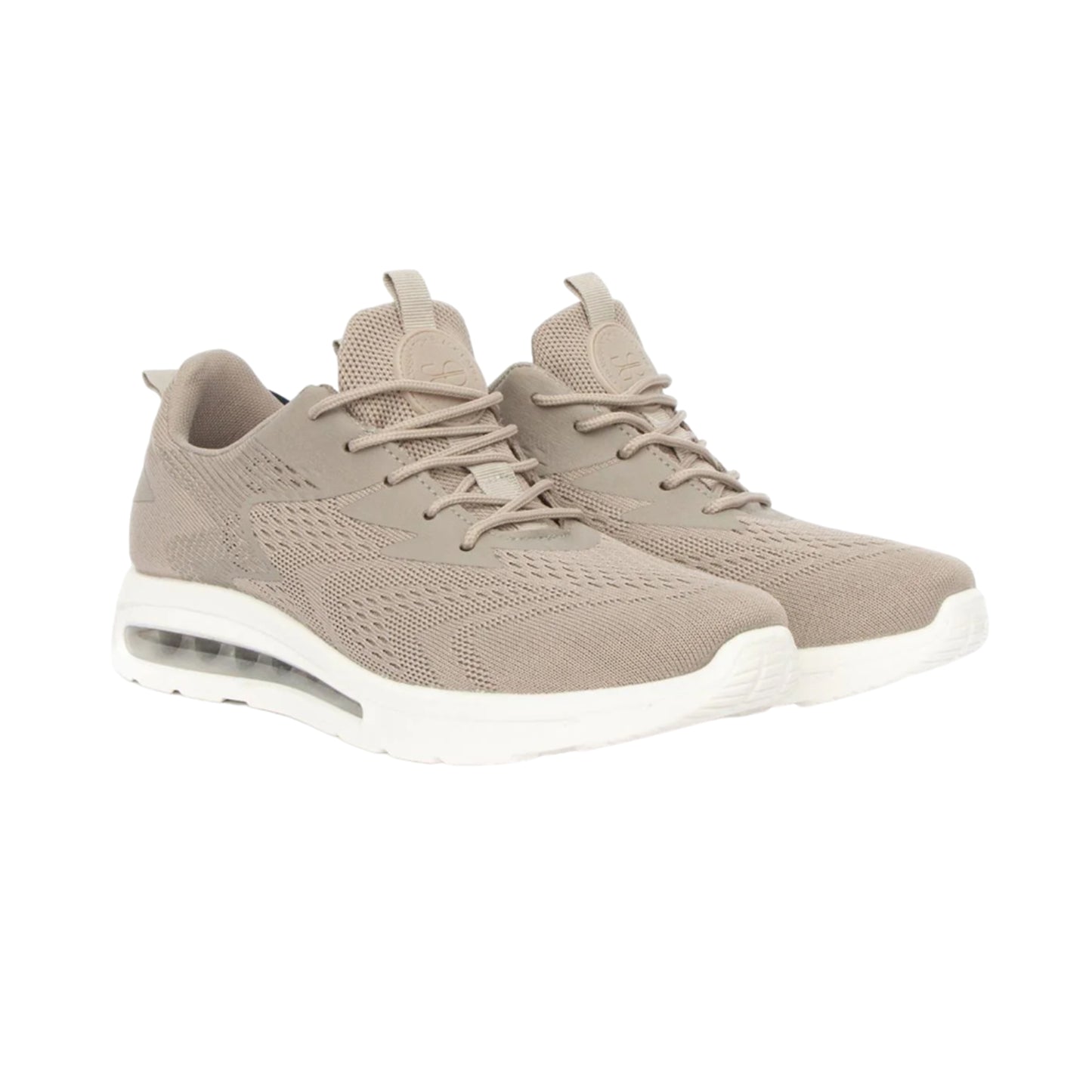 Sand - Front - Crosshatch Mens Chiltern Trainers
