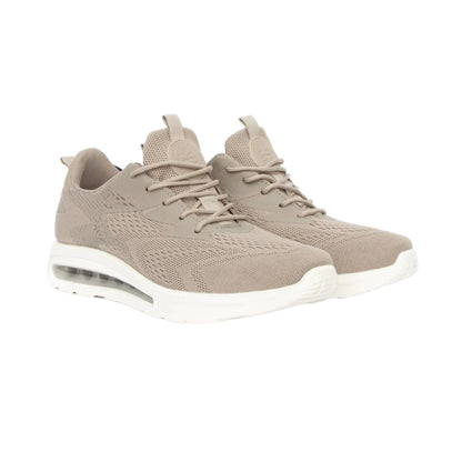 Sand - Front - Crosshatch Mens Chiltern Trainers
