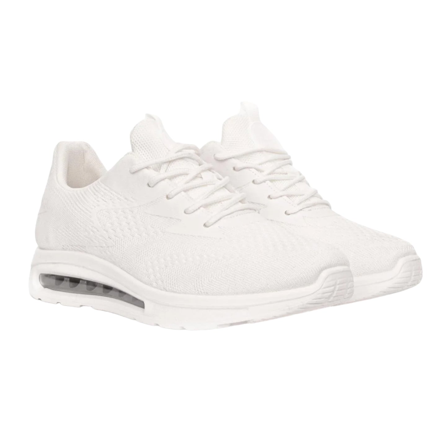 White - Front - Crosshatch Mens Chiltern Trainers