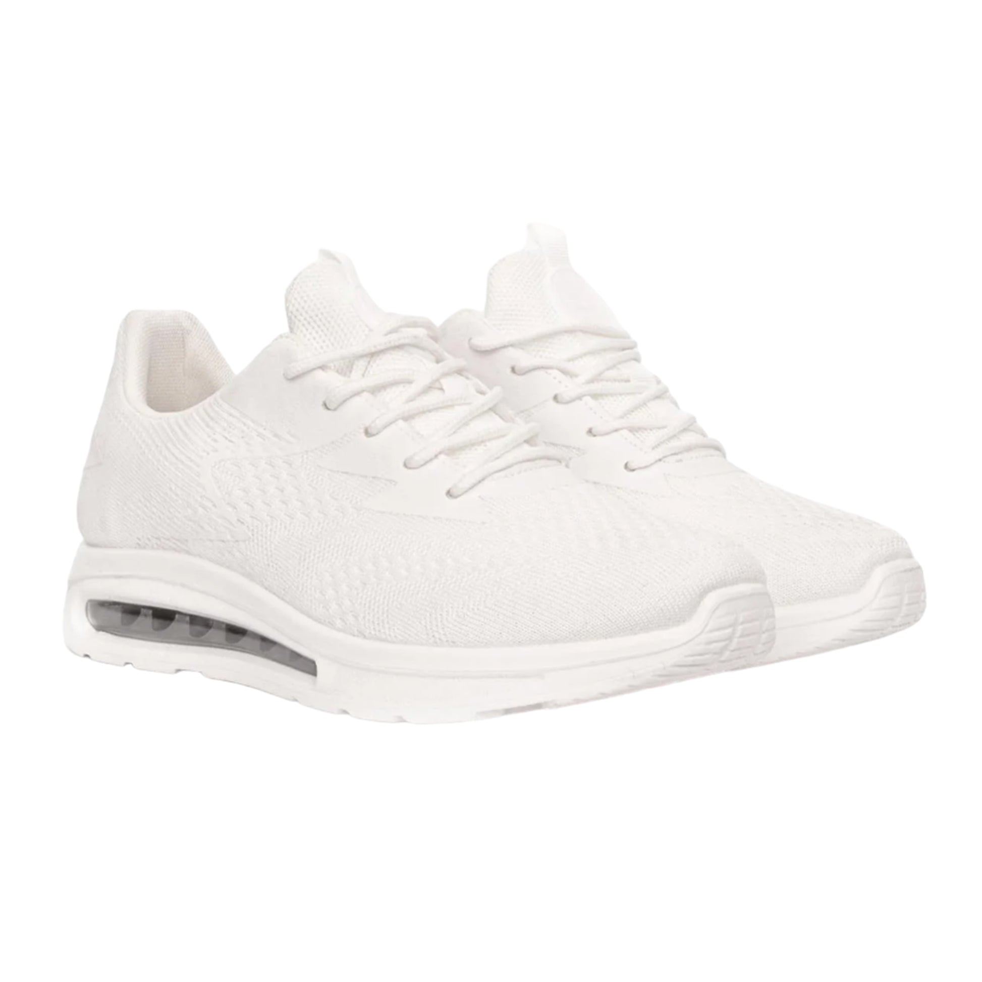 White - Front - Crosshatch Mens Chiltern Trainers