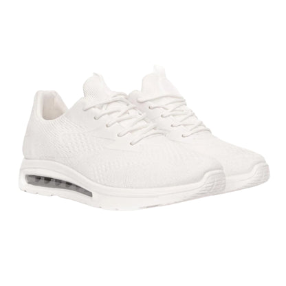 White - Front - Crosshatch Mens Chiltern Trainers