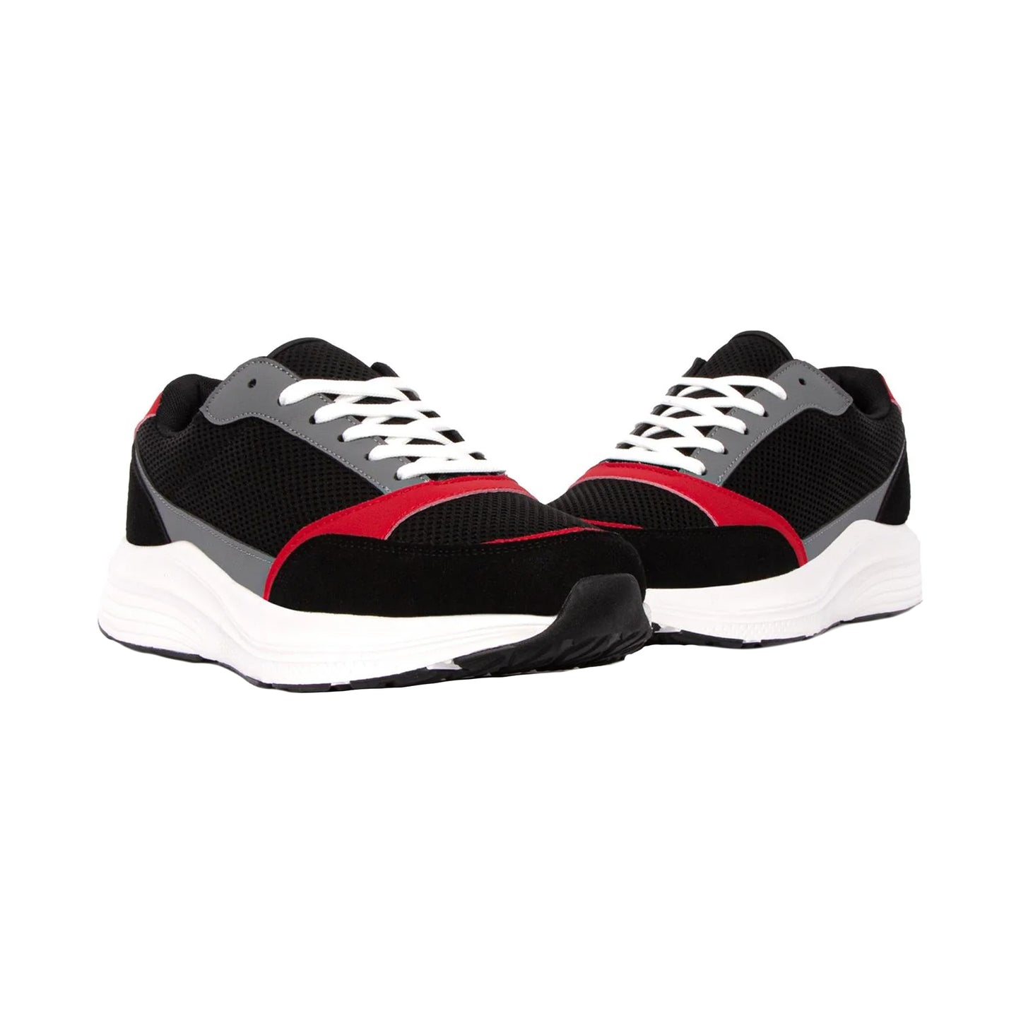 Red - Front - Archive Design Studios Mens Runner Trainers