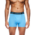 Yellow - Side - Kandor Mens Bambers Bamboo Boxer Shorts (Pack of 7)