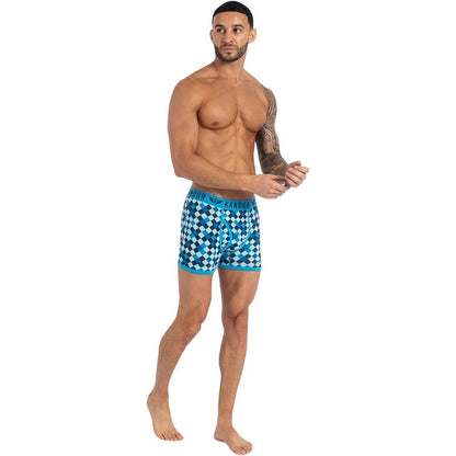 Blue - Back - Kandor Mens Jeckers Assorted Designs Boxer Shorts (Pack of 7)