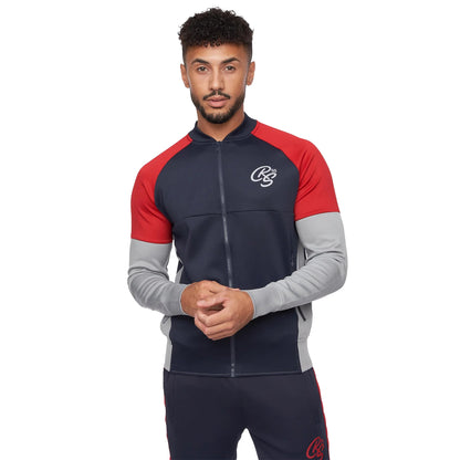 Navy - Lifestyle - Crosshatch Mens Brayden Tracksuit