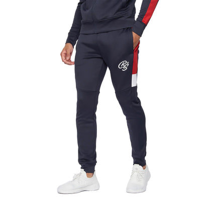 Navy-Red - Lifestyle - Crosshatch Mens Kamari Tracksuit