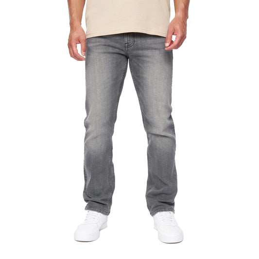 Grey - Front - Duck and Cover Mens Straight Leg Jeans
