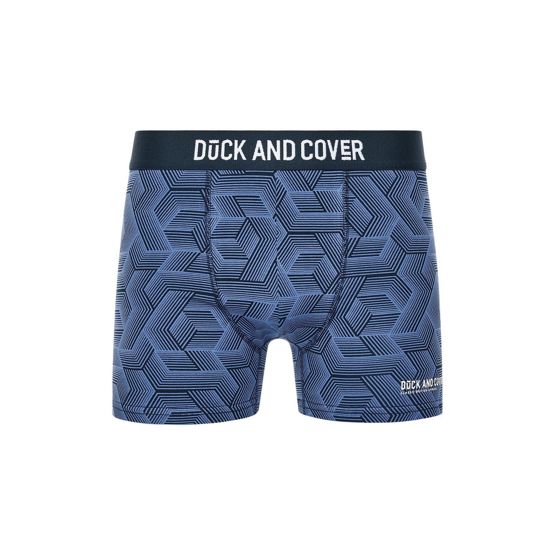 Multicoloured - Pack Shot - Duck and Cover Mens Quenelly Boxer Shorts (Pack of 5)