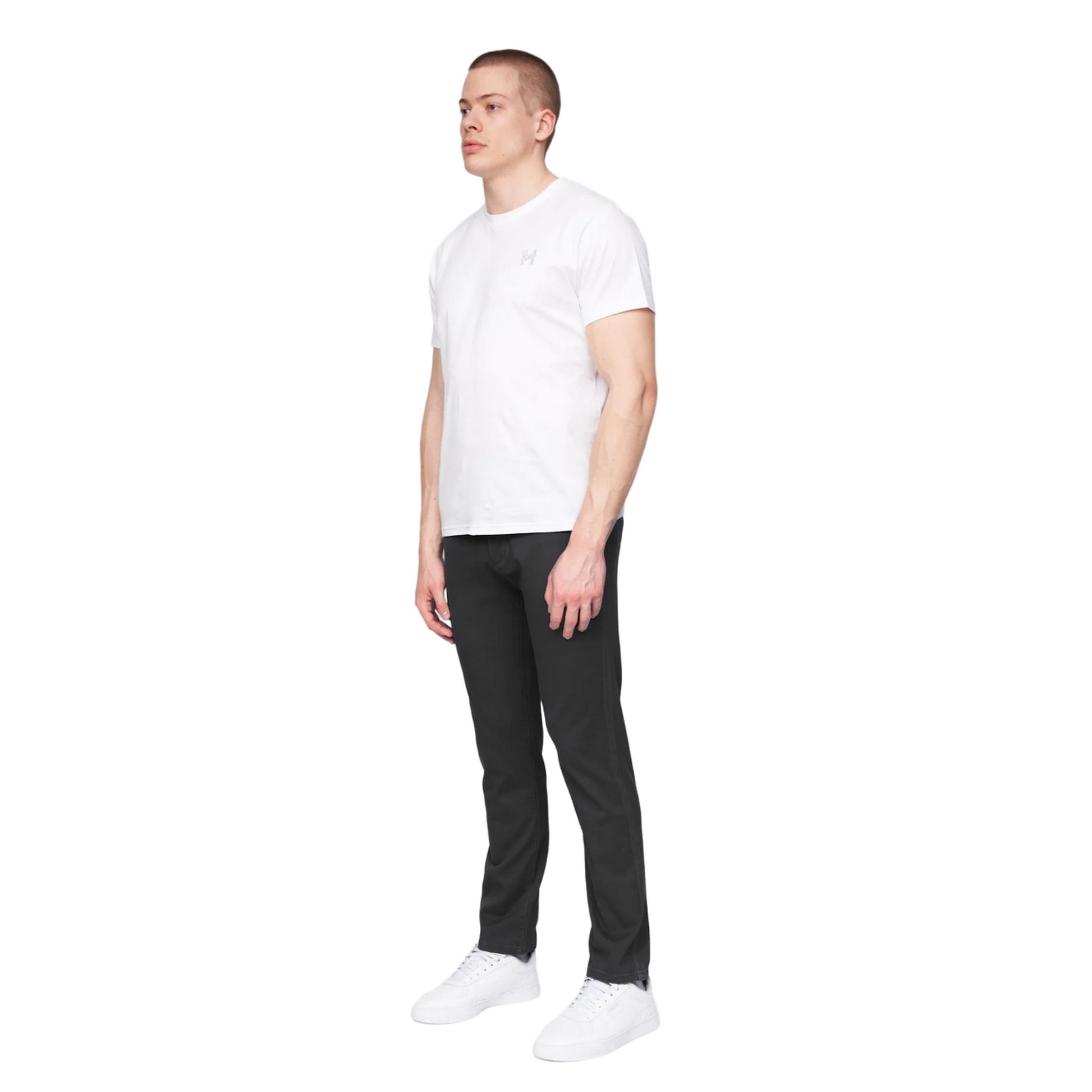 Black - Side - Henleys Mens Visit Chino Trousers