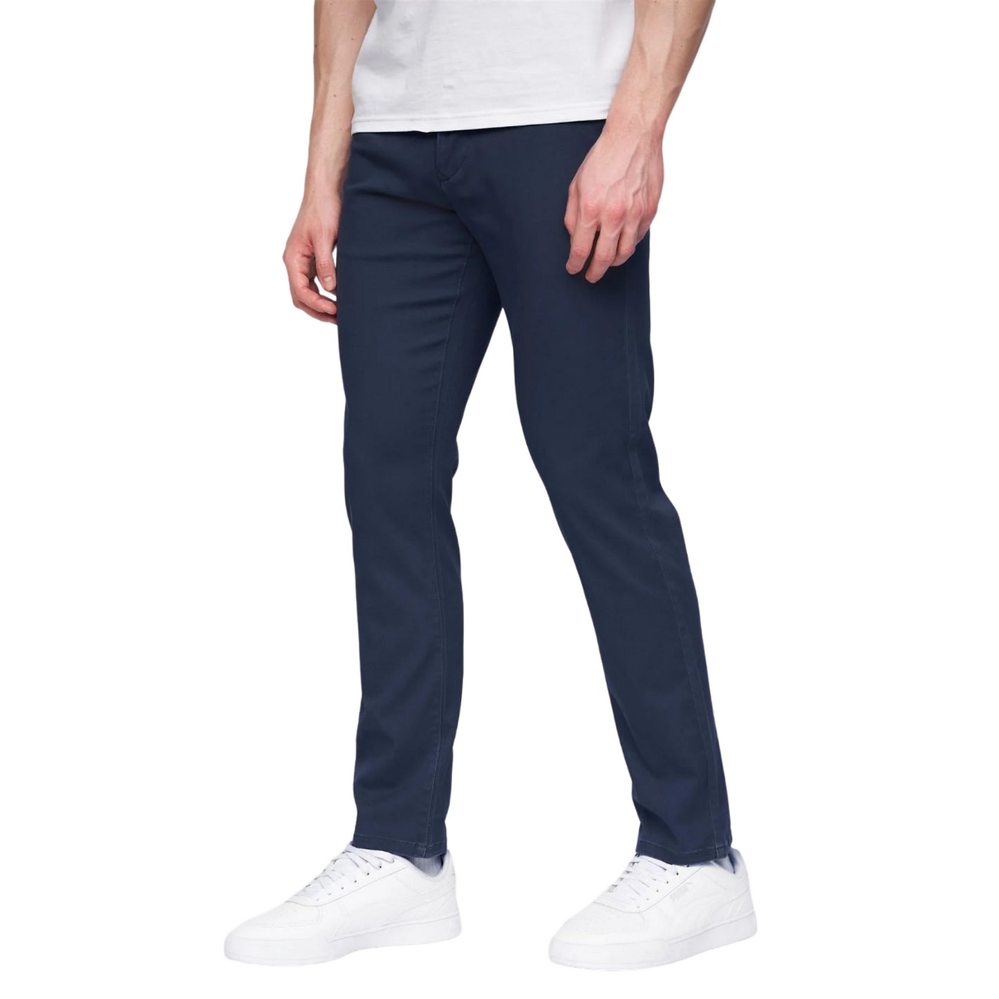 Blue - Front - Henleys Mens Visit Chino Trousers