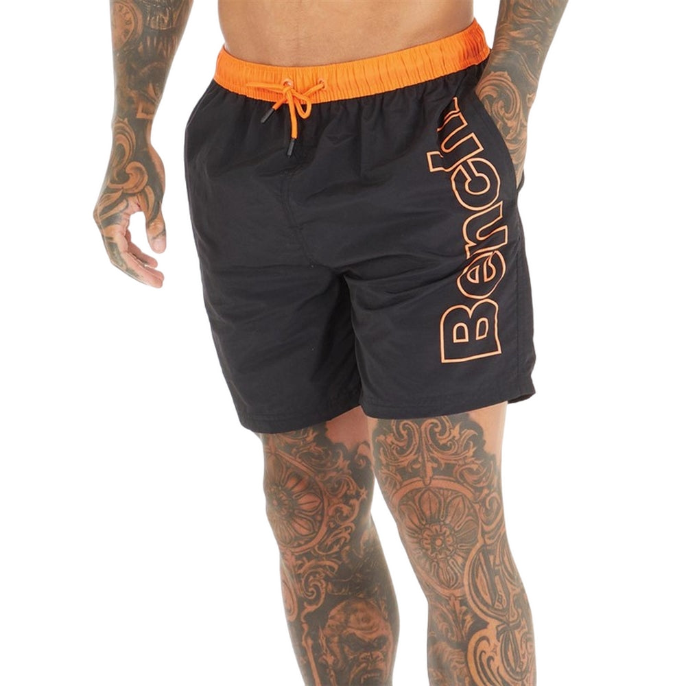 Black - Front - Bench Mens Belize Swim Shorts