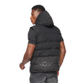 Black - Back - Crosshatch Mens Kremlins Embossed Gilet