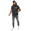 Black - Side - Crosshatch Mens Kremlins Embossed Gilet